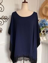 Beautiful Blue Blouse by Molly Bracken Size 46 Photo 0