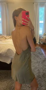 FORE Chain Detail Open-Back Dress Photo 0