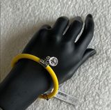 Marc By Marc Jacobs Safety Yellow and Silver Bracelet Photo 0