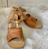 sbicca Sunflowers By  Tan Square Toe Heeled Sandals Photo 0