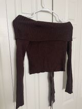 Le lis  Bow Off The Shoulder Sweater Top Photo 0