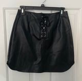 Faux Leather Skirt Photo 0