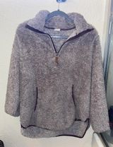 Fluffy Fleece Sweater Gray Size XL Photo 0