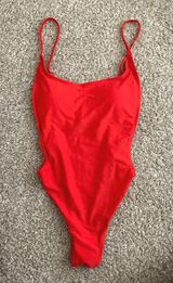Sunny Co Clothing Red One Piece Bathing Suit Photo 0