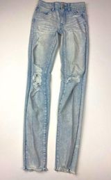 American Eagle Next Level Stretch High Rise Distressed Jegging Size 00 Photo 0
