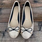 Parisian Plus Black Trim Ballet Flats Size 9.5 Photo 0