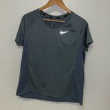 Nike Dri-fit Running Athletic Cut Short Sleeve T-Shirt Gray Photo 0