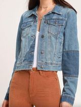 Free People Two Tone  jean jacket Photo 0