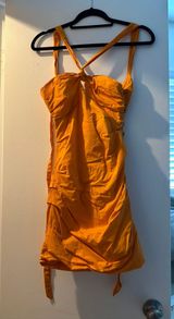 Orange Mini Dress Photo 0