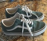 Vans Green and White Sneakers Photo 0