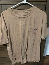 American Eagle Outfitters Tan Tee Photo 0