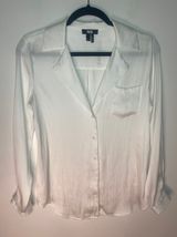 Paige White Button Down Blouse Photo 0