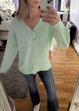 Loft Light Blue  V Neck Sweater Photo 0