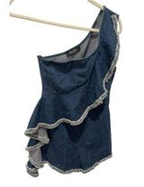 Anna Grace Denim Romper Photo 0