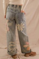 Flower Patch Jeans Multi Size L Photo 0