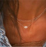 Multi Layer Gold Beads & Charm Necklace Photo 0