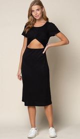 Doe & Rae Ribbed Midi Dress Photo 0