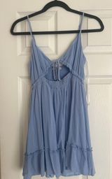 Love Tree Dress Mini Blue Cutout Photo 0