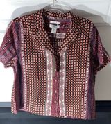 Rachel Zoe Button Down Retro Design Size Medium Photo 0
