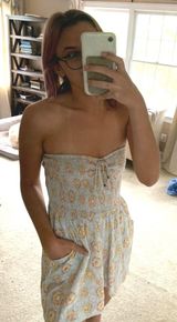 Billabong Strapless Floral Romper Photo 0