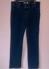 Betabrand XL Women's Blue Skinny Jeans Pull On Jegging Photo 0