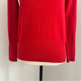 French Connection Funnel Neck Sweater Small Mock Neck Red Turtleneck Pullover S Photo 0