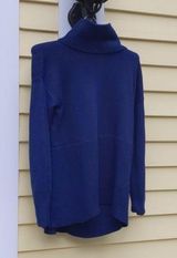 LOU & GREY Navy Blue Turtleneck Sweater Photo 0