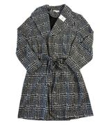 Cato New Women's Winter Jacket XL Open Front Tie Waist Business Cardigan Photo 0