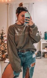 VINTAGE Crewneck Sweatshirt Tan Size M Photo 0