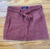 Indigo Rein Mini Skirt With Tie Belt Photo 0