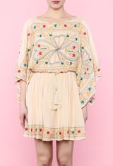 easel embroidered flowy dress Photo 0