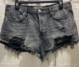 Ladies size 29; We The Free Free People‎ Black Cutoff Jean Shorts Photo 0