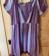 True Craft‎ purple stripe dress size small Photo 0