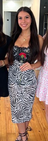 Zebra mini dress Photo 0