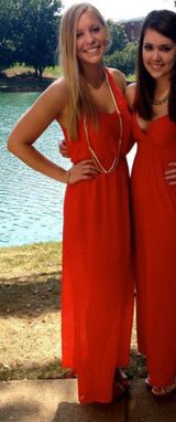 Nordstrom Red-Orange Maxi Dress Photo 0