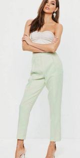 Missguided Mint Cigarette Pants Photo 0