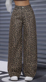 Leopard Print Jeans  Photo 0