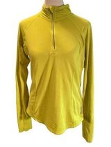 Reebok PLAYDRY Neon Green Lightweight Pullover Front Half Zip Women’s Jacket S Photo 0
