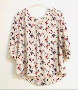 Gerard Darel  Paris White Floral Blouse Photo 0
