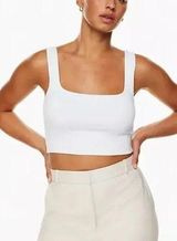 Babaton White Crop Tank Photo 0