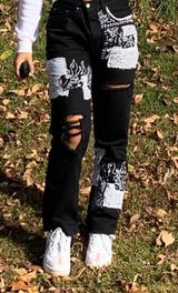 Handmade Boutique Ripped Jeans  Photo 0