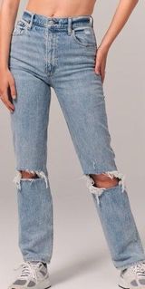 Abercrombie & Fitch Ultra High Rise 90’s Straight Jeans Size 25 / 0 Photo 0