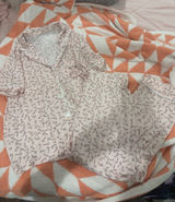 These Three Boutique Candy Cane PJ Set Pink Photo 0