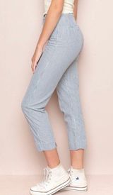 Brandy Melville Blue And White Striped Pants Photo 0