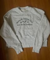 Gray Cropped Crewneck Photo 0