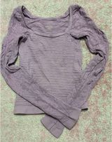 Free People Long Sleeve Top Lace purple Photo 0