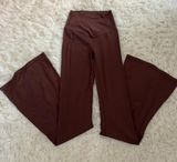 New Brown Flare Leggings Photo 0