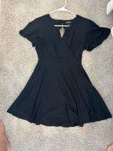 Fit & Flare Black Mini Dress Photo 0