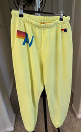 Aviator Nation Sweatpants Neon Yellow - M Photo 0