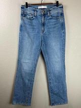 AYR  The Sugar Womens Straight Leg Jeans Size 30S High Rise Light Wash Blue Denim Photo 0
